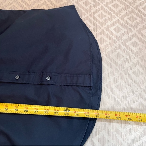 Teddy Stratford NYC Short Sleeve Button Up with Zip Shirt Mens Size 0 or XS Navy - Picture 8 of 8